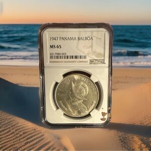 1947 Panama Balboa Silver Coin